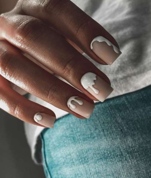 Faire fondre la crème glacée manucure hiver