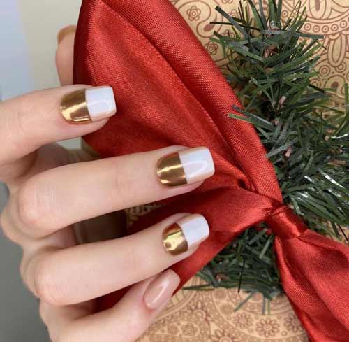 nouvel an français inversé doré