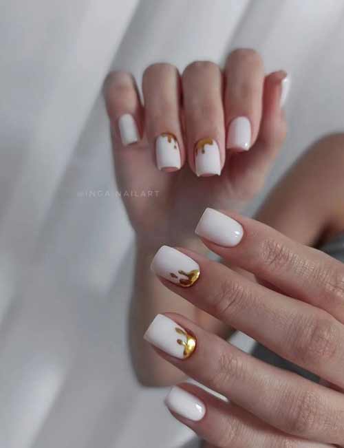 Manucure de la lune du Nouvel An