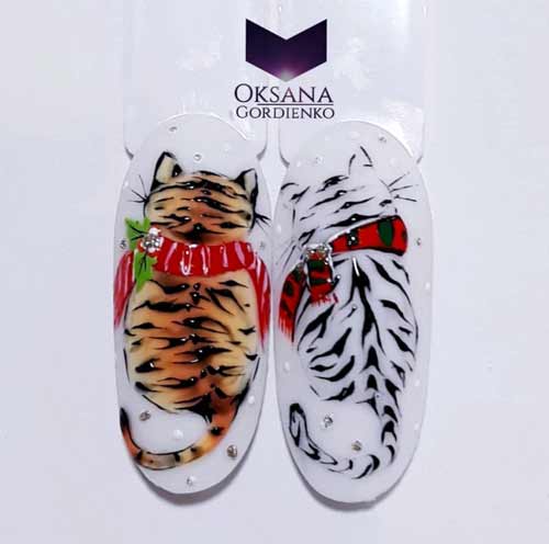 Dessin à main levée d'un petit tigre