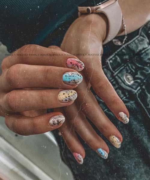 Conception abstraite de coups de pinceau