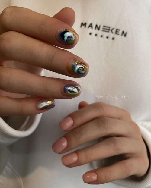 Conception "coups sur les ongles": belles idées manucure, nouveautés