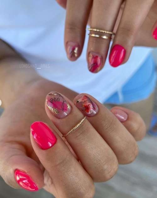 Conception "coups sur les ongles": belles idées manucure, nouveautés