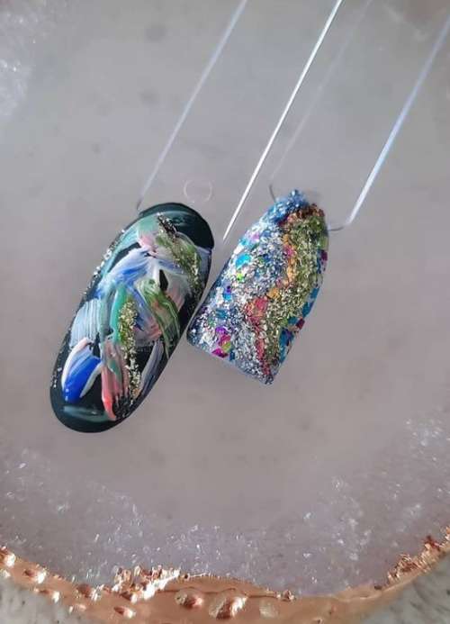 Conception "coups sur les ongles": belles idées manucure, nouveautés