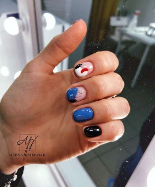 Conception "coups sur les ongles": belles idées manucure, nouveautés