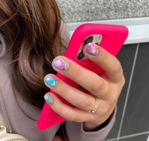 Conception "coups sur les ongles": belles idées manucure, nouveautés