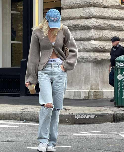 Jean fendu aux genoux