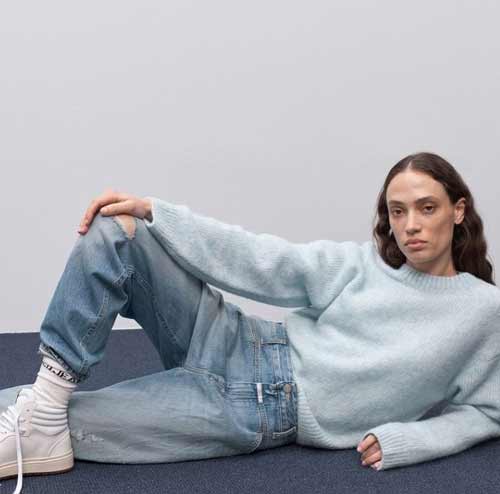 Jean fendu aux genoux