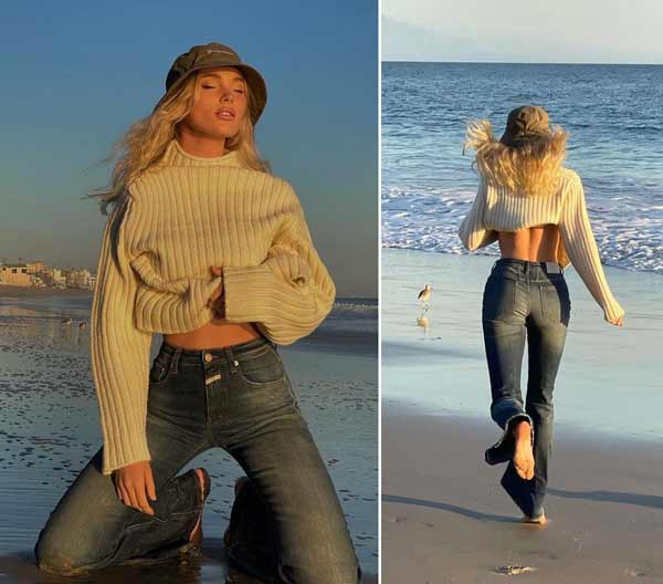 La mode des jeans évasés