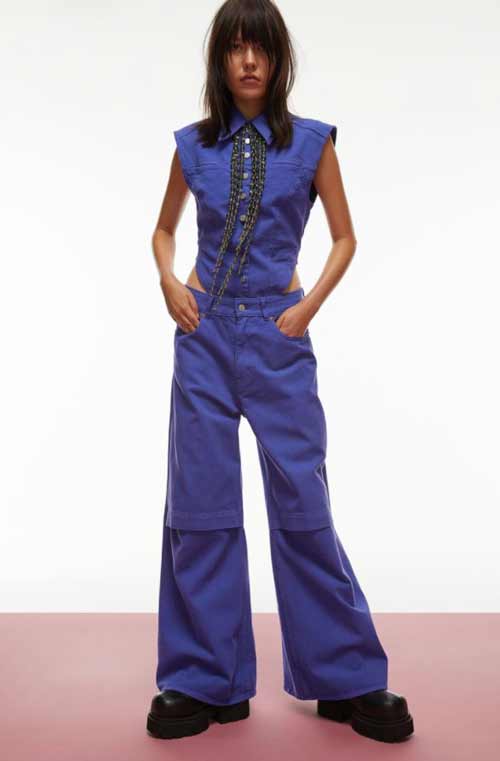 Jean violet printemps-été