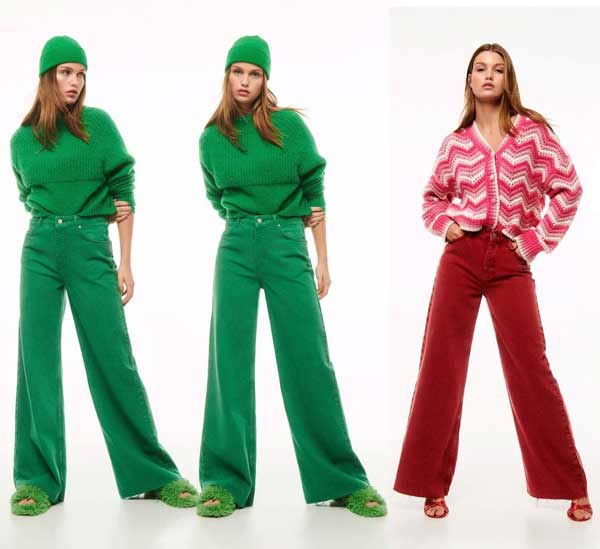 Jean blanc à la mode