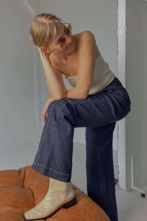 Jeans mode printemps-été 2022: tendances, photos, images