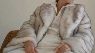 Manteau en fausse fourrure de renard