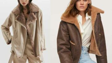 Manteaux en peau de mouton à la mode hiver