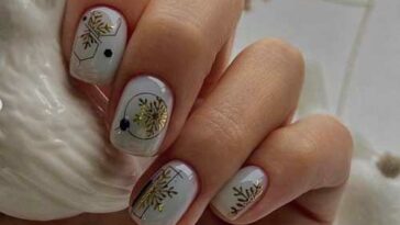 Manucure grise hiver