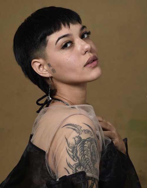 Coupe de cheveux en couches tendance mulet