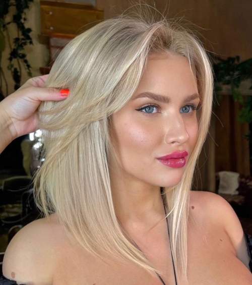 Caret long aux épaules: coupes de cheveux photo 2022, variétés à la mode