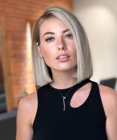 Caret long aux épaules: coupes de cheveux photo 2022, variétés à la mode