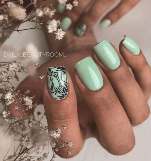 Beaux dessins sur les ongles