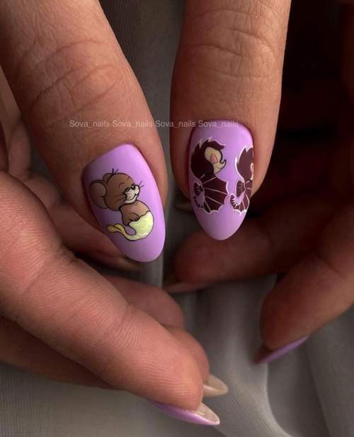 photo de manucure de dessin animé