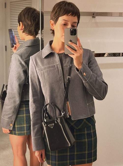 Coupe de cheveux courte dégradée