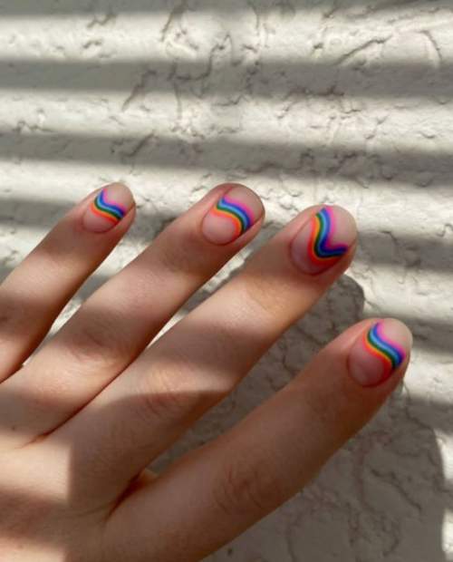 Photo d'idées de manucure lumineuses