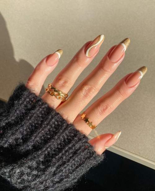 Manucure française jaune 2022: nouveaux designs, photos