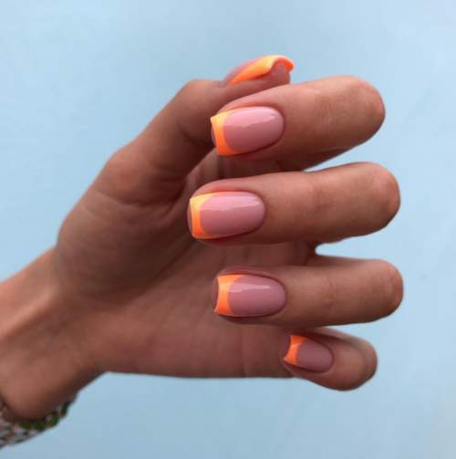 Manucure française jaune 2022: nouveaux designs, photos