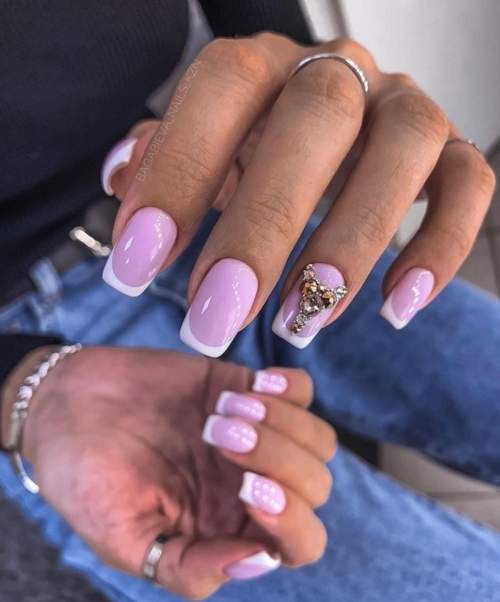 Veste violette à strass