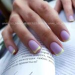 manucure française jaune