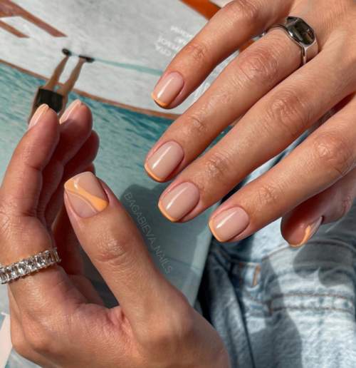 ongles français d'affaires