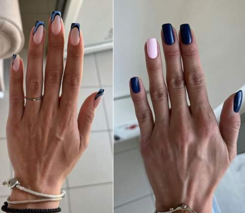 Manucure d'affaires sombre