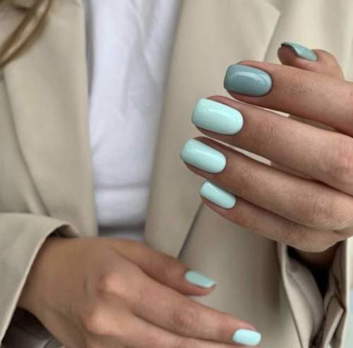 Manucure à la menthe