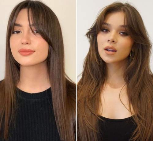 Rideau Bangs 2022 avec coupes de cheveux actuelles: photos, tendances
