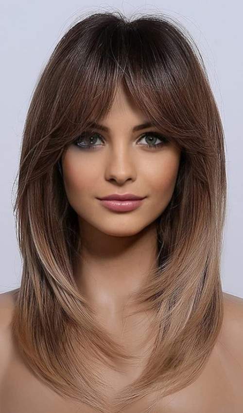 Rideau Bangs 2022 avec coupes de cheveux actuelles: photos, tendances