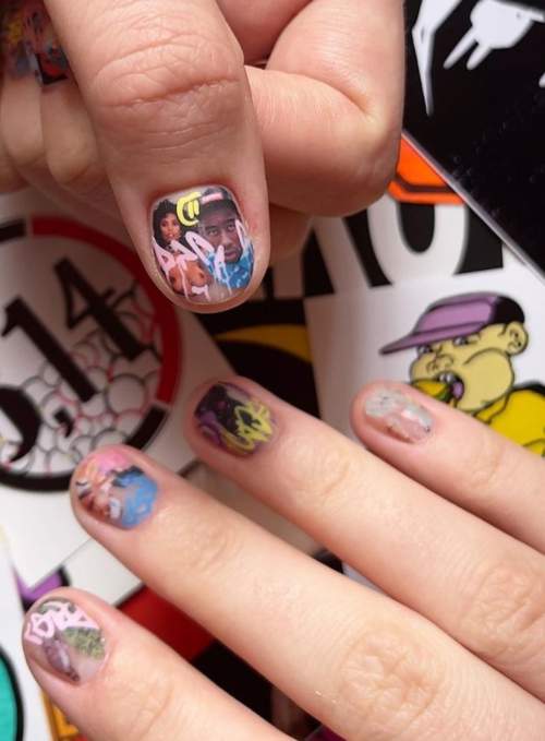 Manucure homme graffiti