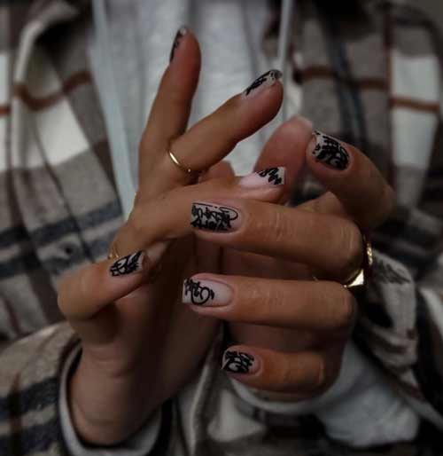 Graffiti en technique d'estampage