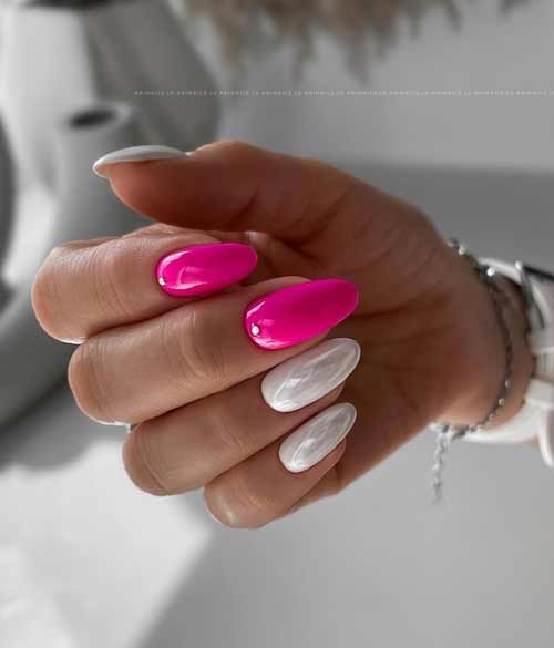 Manucure rouge avec frottement