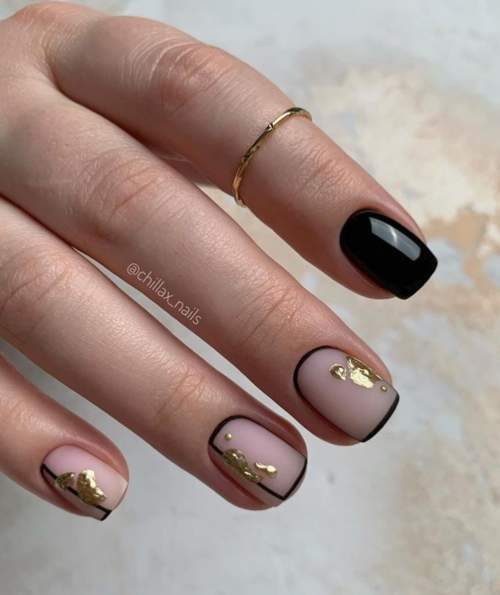 ongles noirs pour le bal
