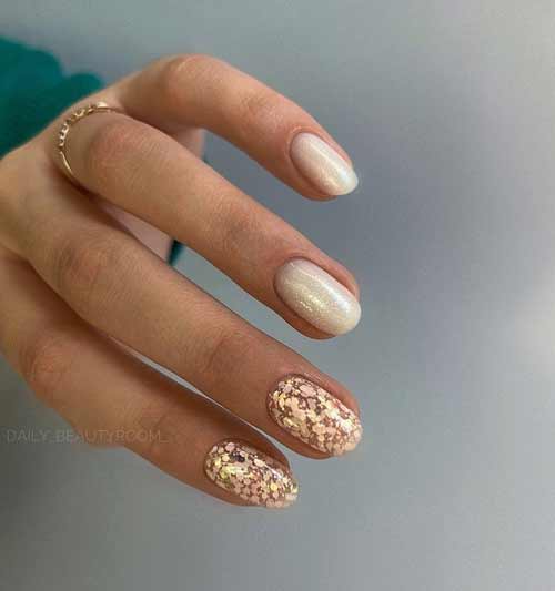 Manucure brillante - bal de promo nail design