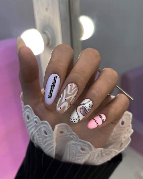 Manucure pour l'obtention du diplôme 2022 : 9e, 11e année, nouveautés, photos