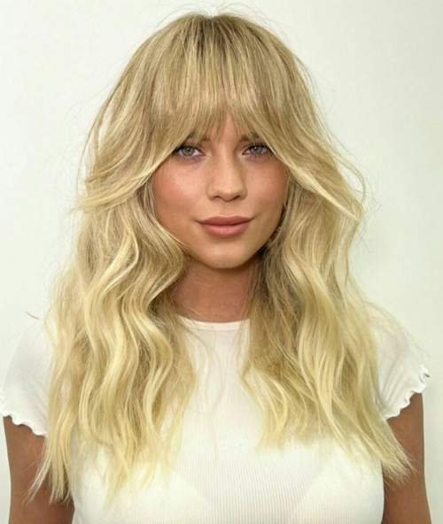 Coupes de cheveux et franges à la mode pour les filles