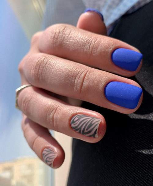 Ongles de zèbre bleu
