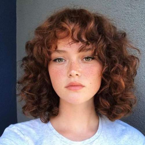 Shag ga cheveux bouclés