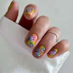 Conception d'ongles de zèbre