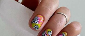 Conception d'ongles de zèbre