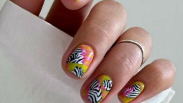 Conception d'ongles de zèbre