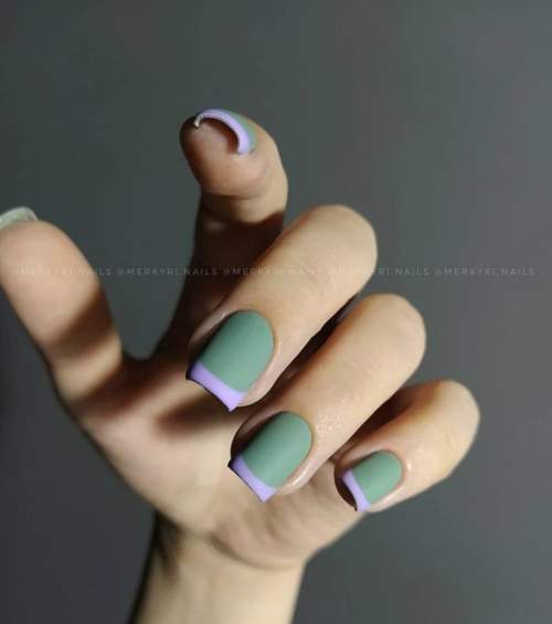 Veste d'automne sombre pour ongles courts