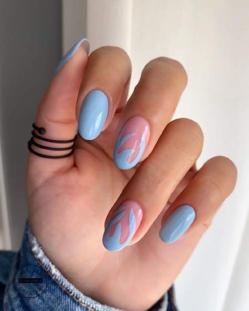 Manucure d'automne pour les ongles en amande