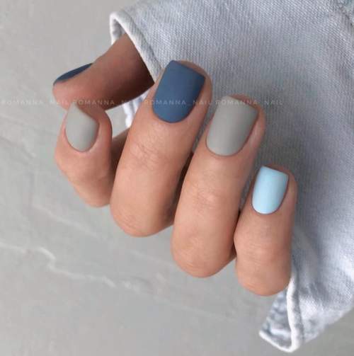 Manucure d'automne pour ongles carrés